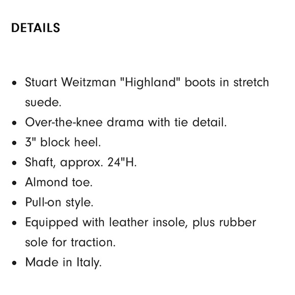 Stuart Weitzman Highland Black Suede Boots. Women’s Size 8 - Picture 14 of 14